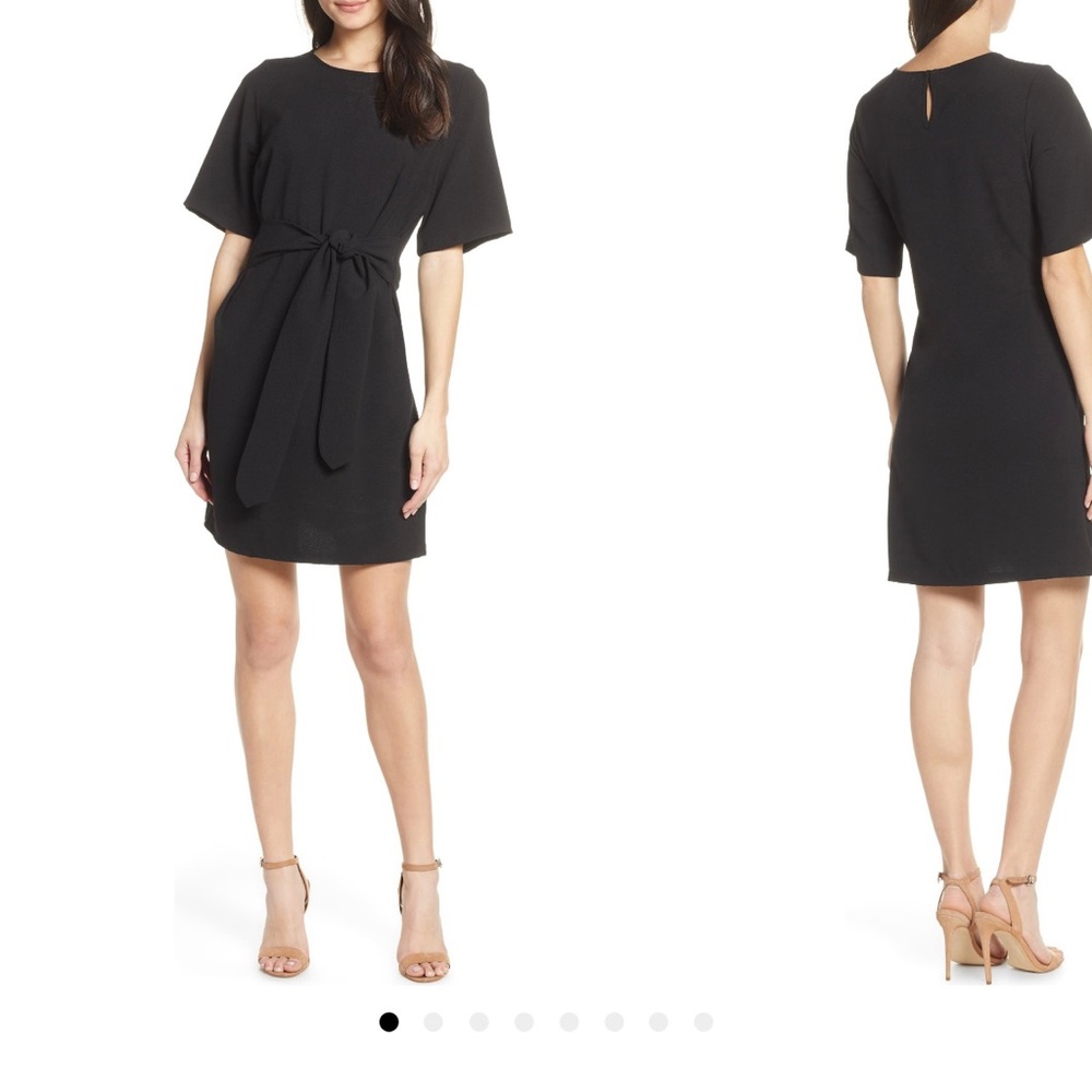 Chelsea28 Front Tie Shift Dress - Above the Knee